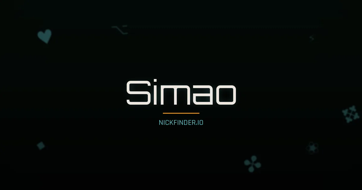 Simao name meaning Noble spirit — Portuguese origin | NickFinder.io