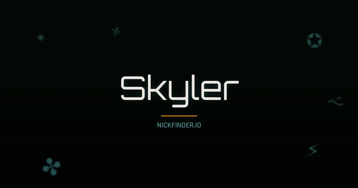 Skyler name meaning Scholar, sheltering — English origin | NickFinder.io