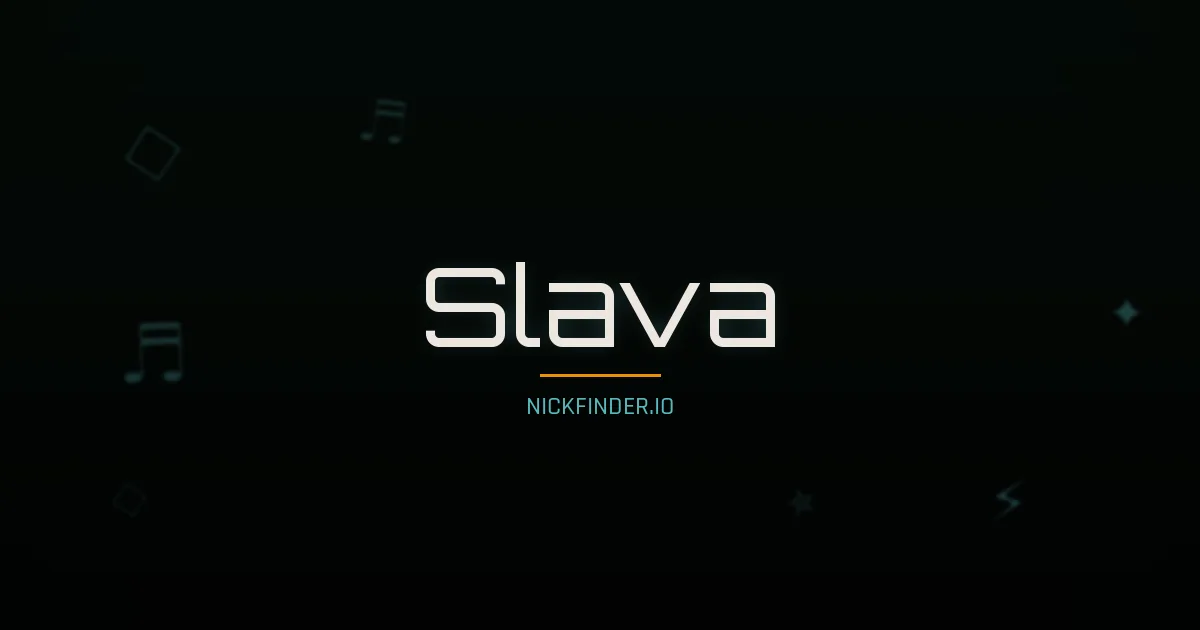 Slava name meaning Bright flame — Russian origin | NickFinder.io