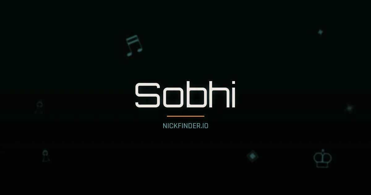 Sobhi name meaning Radiant light — Arabic origin | NickFinder.io