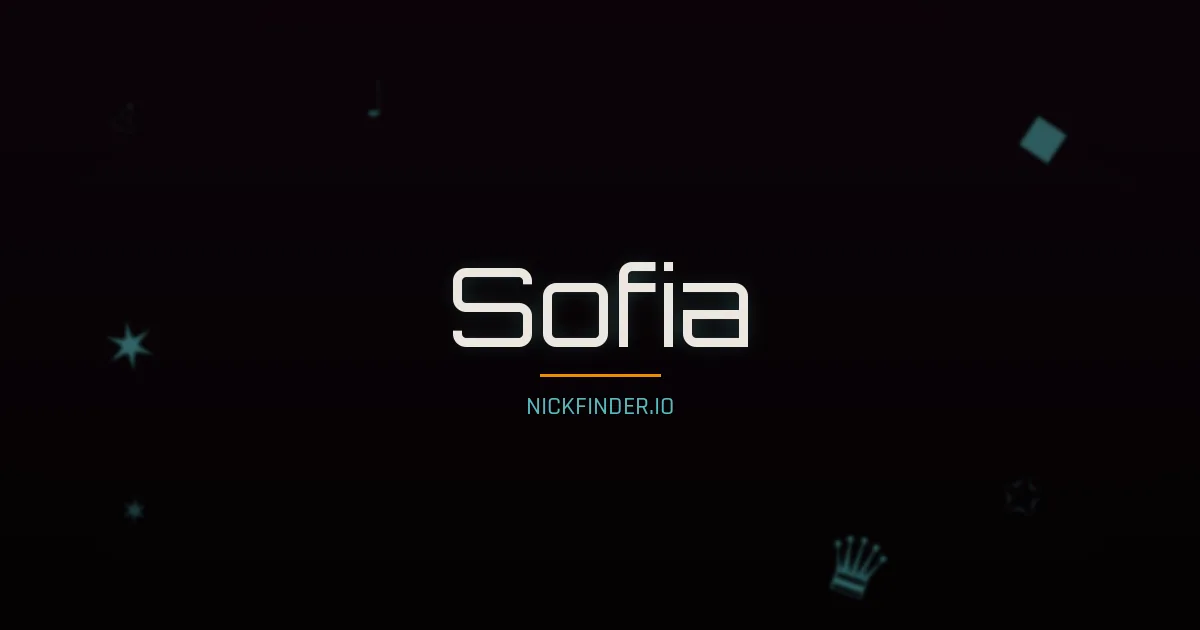 Sofia name meaning Alegre — Spanish / Italian / Portuguese / Russian origin | NickFinder.io