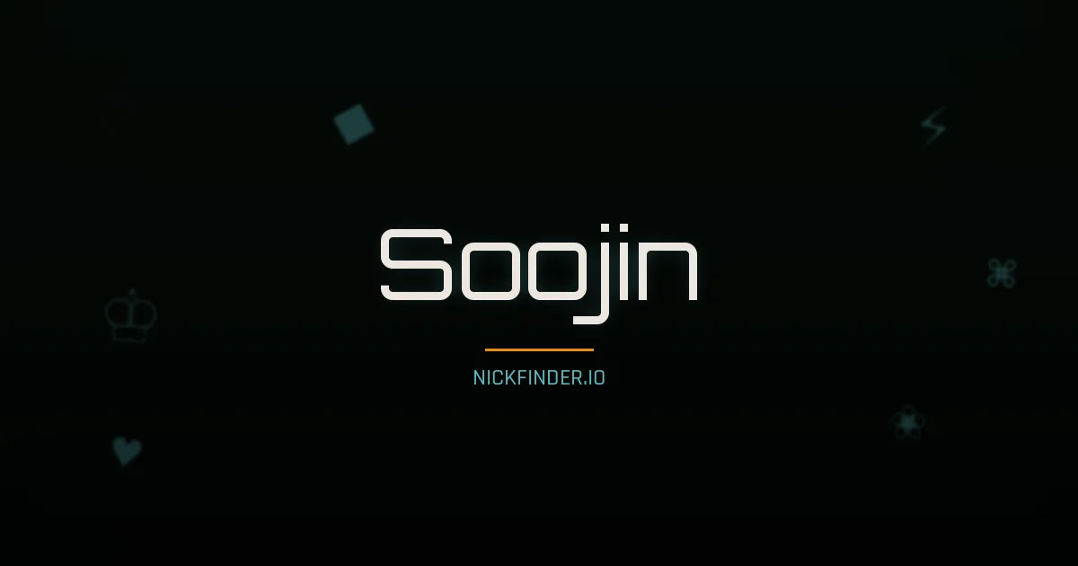 Soojin name meaning Harmonious — Korean origin | NickFinder.io