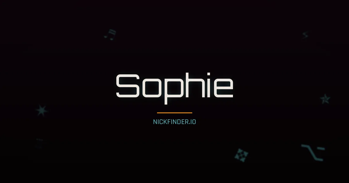 Sophie name meaning Joyful — German / English / French origin | NickFinder.io