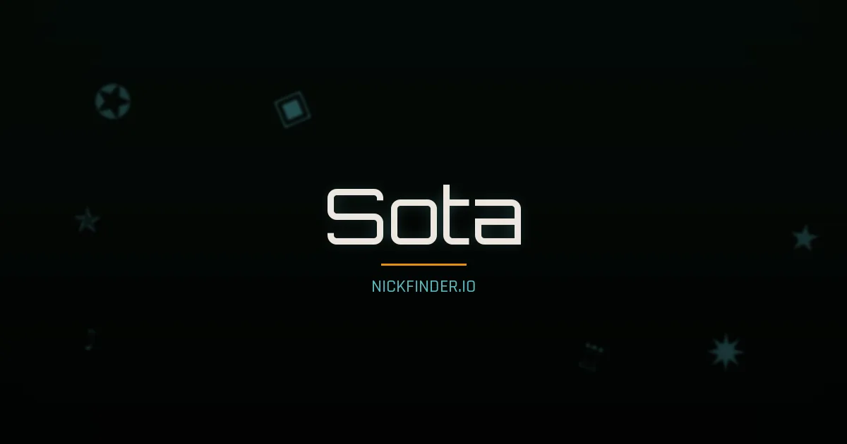 Sota name meaning Peaceful heart — Japanese origin | NickFinder.io