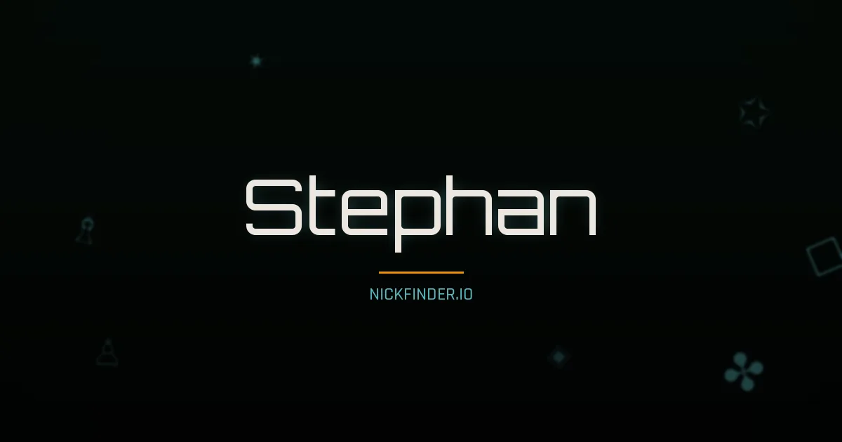 Stephan name meaning God's grace — German origin | NickFinder.io