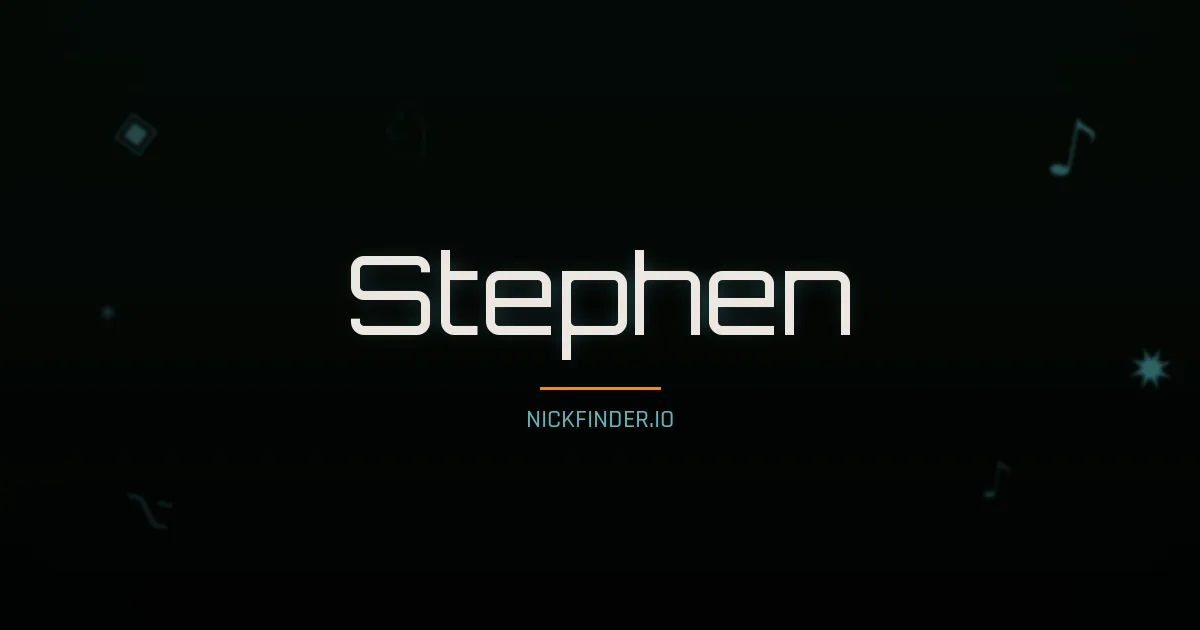 Stephen name meaning Crown — English origin | NickFinder.io