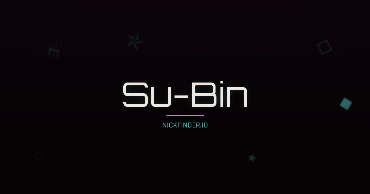 Su-Bin name meaning Excel, refined — Korean origin | NickFinder.io