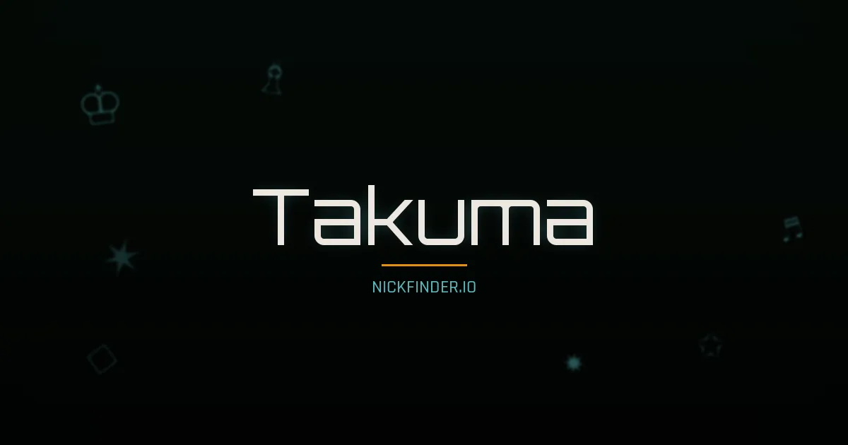 Takuma name meaning Pure snow — Japanese origin | NickFinder.io