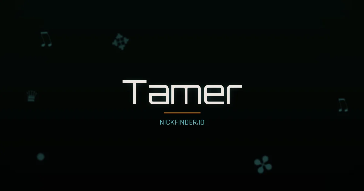 Tamer name meaning Exalted — Arabic origin | NickFinder.io
