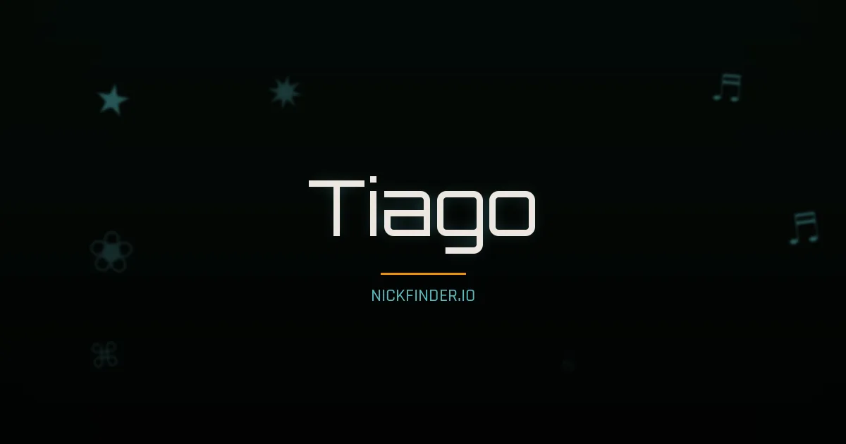 Tiago name meaning Blessed — Portuguese origin | NickFinder.io