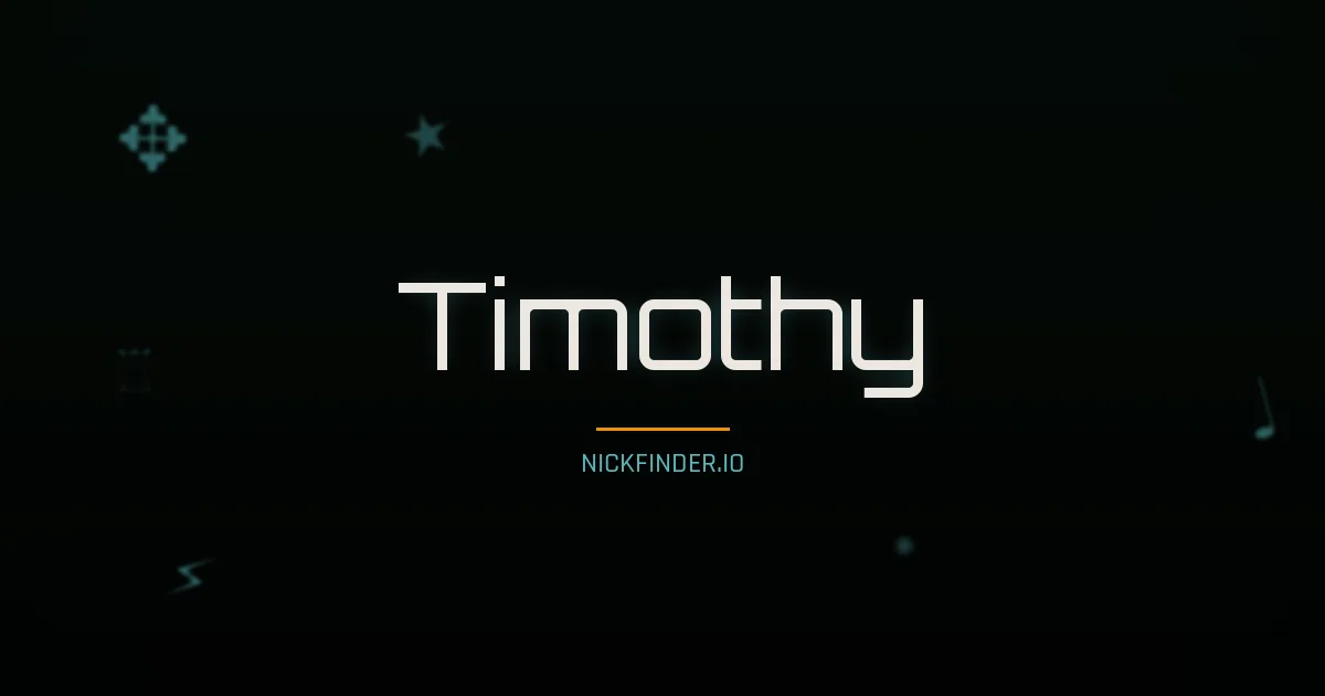 Timothy name meaning Peaceful — English origin | NickFinder.io