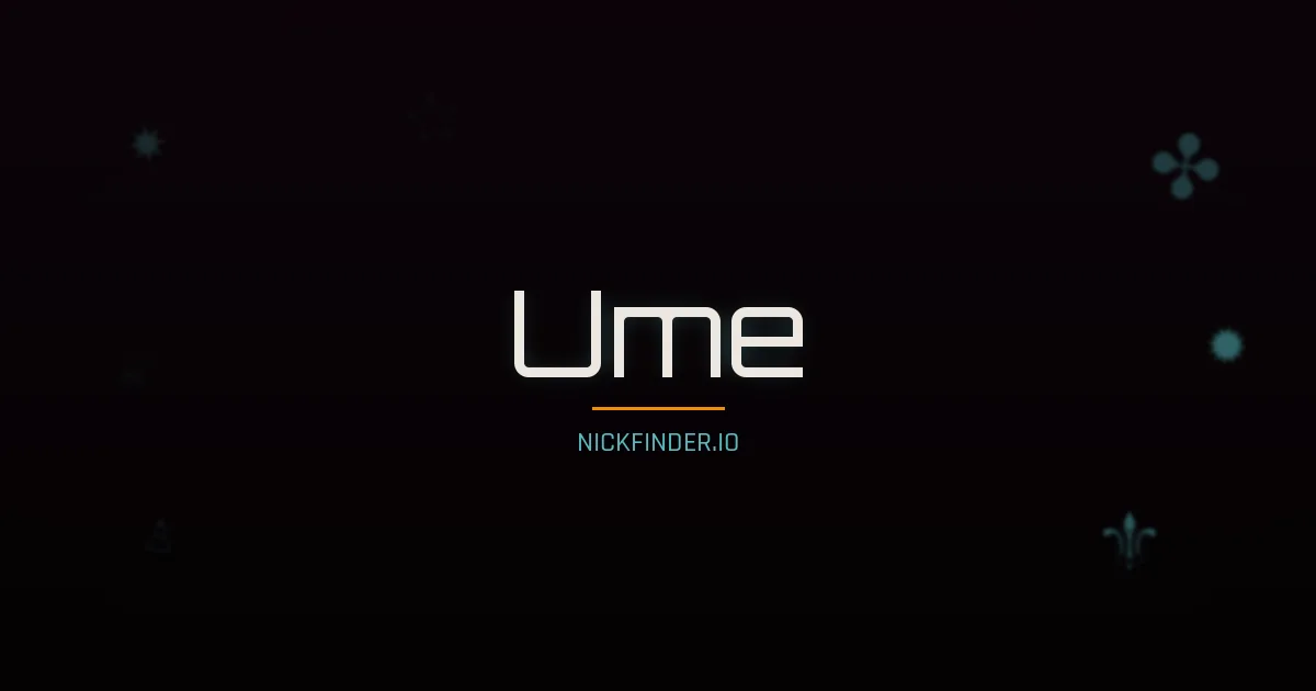 Ume name meaning Noble flower — Japanese origin | NickFinder.io