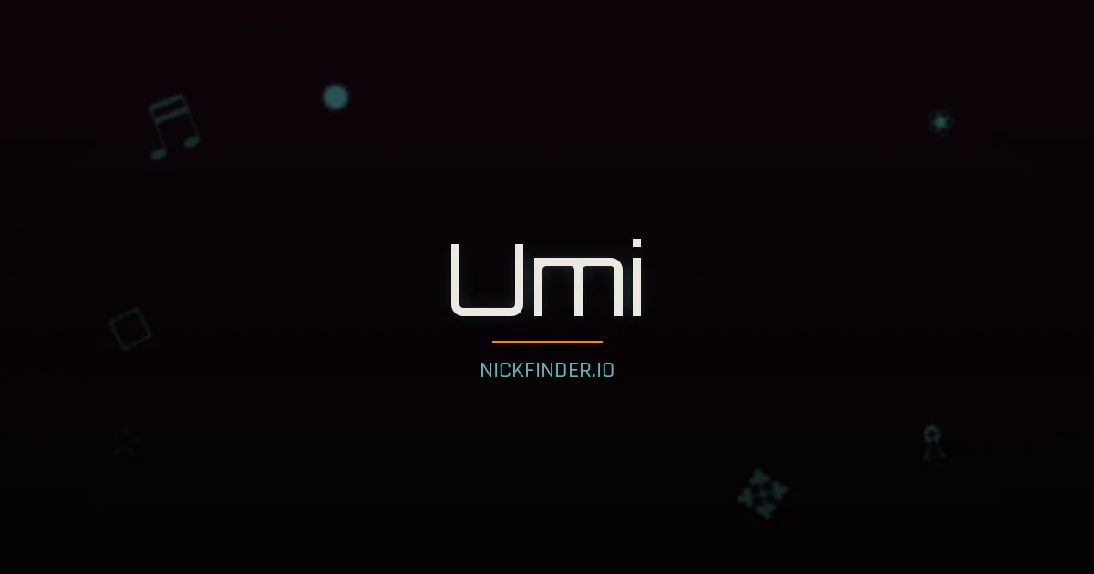 Umi name meaning Moonlit path — Japanese origin | NickFinder.io