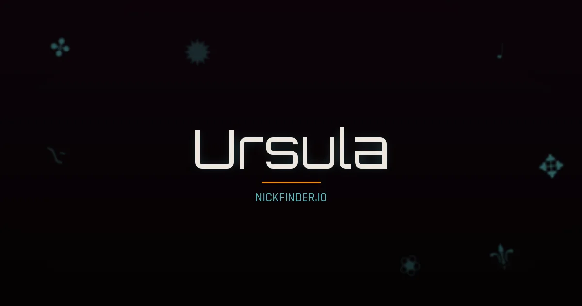 Ursula name meaning God's grace — German origin | NickFinder.io
