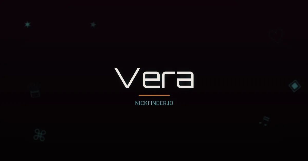 Vera name meaning Bright one — English / Portuguese / Russian origin | NickFinder.io