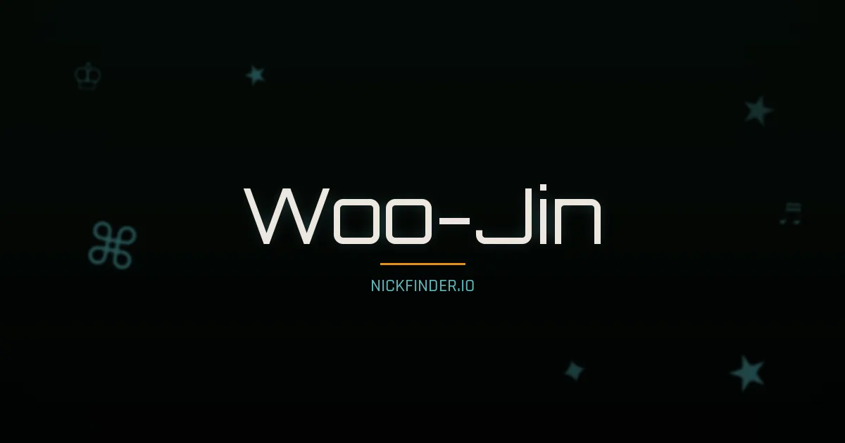 Woo-Jin name meaning House, treasure — Korean origin | NickFinder.io