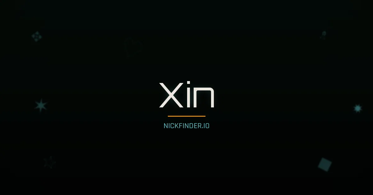 Xin name meaning New, heart — Chinese origin | NickFinder.io