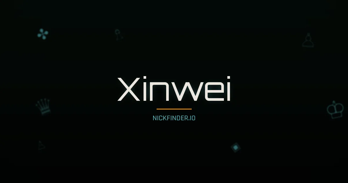 Xinwei name meaning Strong dragon — Chinese origin | NickFinder.io