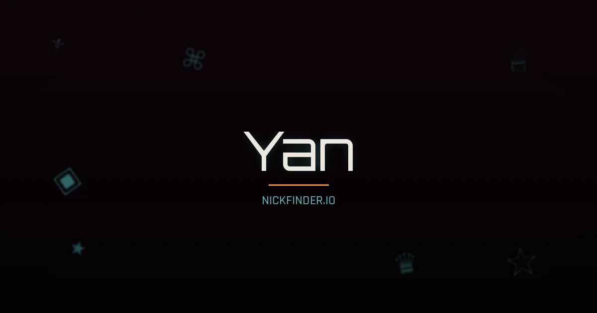 Yan name meaning Beautiful, swallow — Chinese origin | NickFinder.io