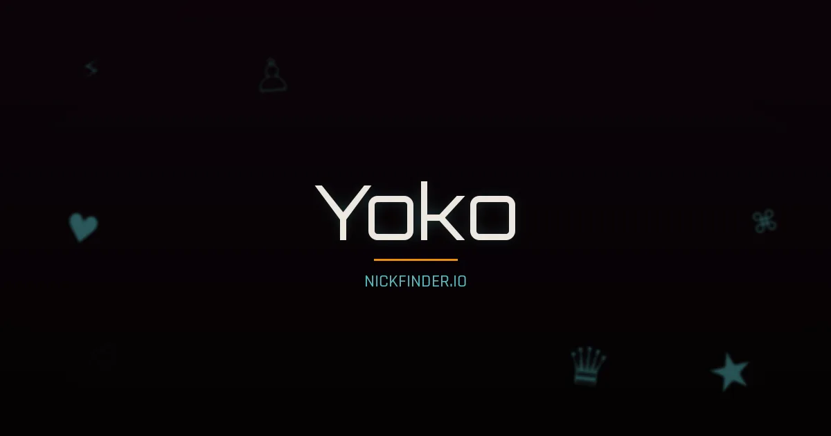Yoko name meaning Moonlit path — Japanese origin | NickFinder.io