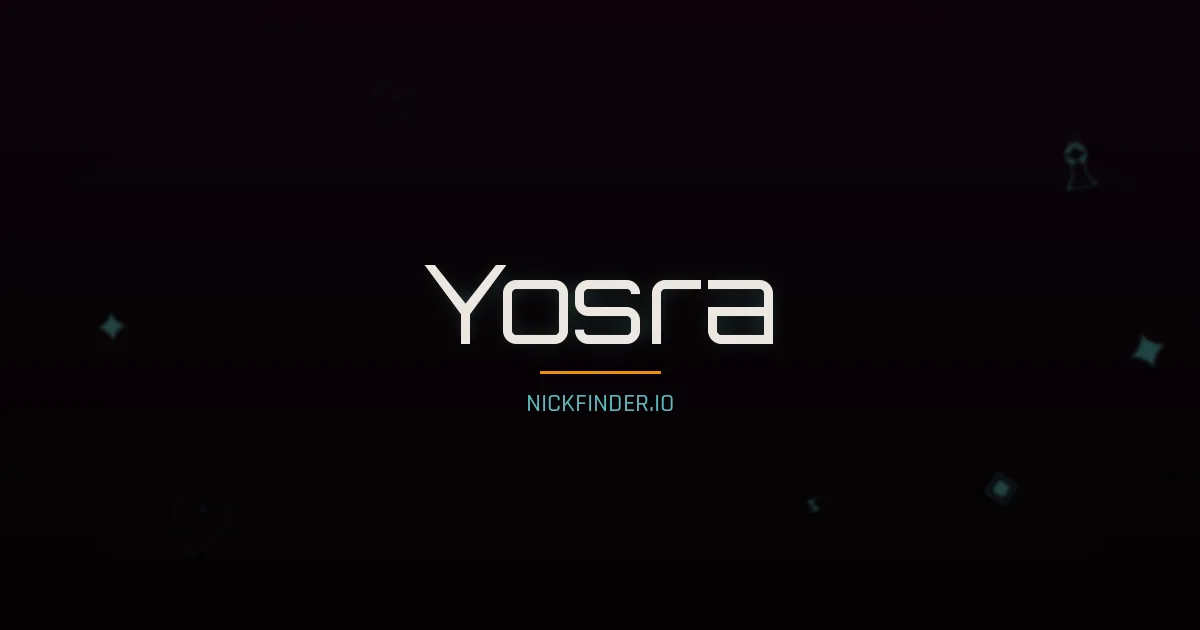 Yosra name meaning Brave heart — Arabic origin | NickFinder.io