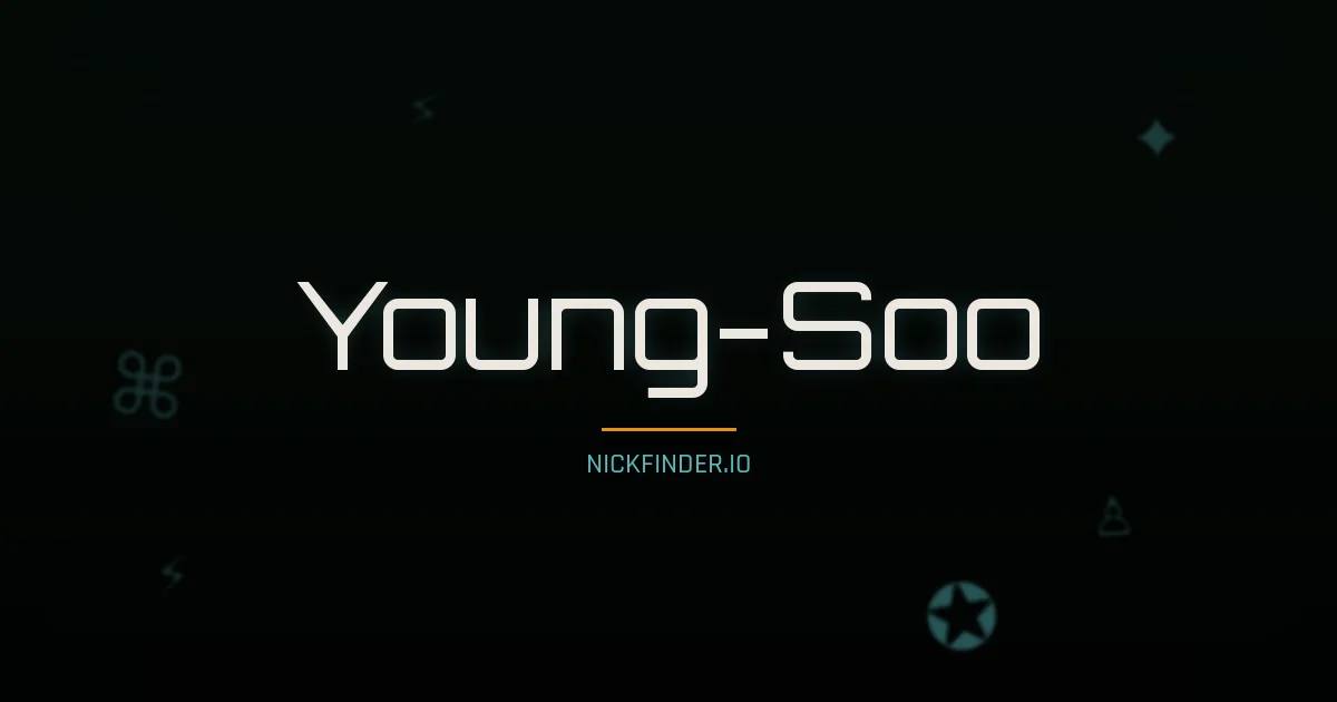 Young-Soo name meaning Eternal, excel — Korean origin | NickFinder.io