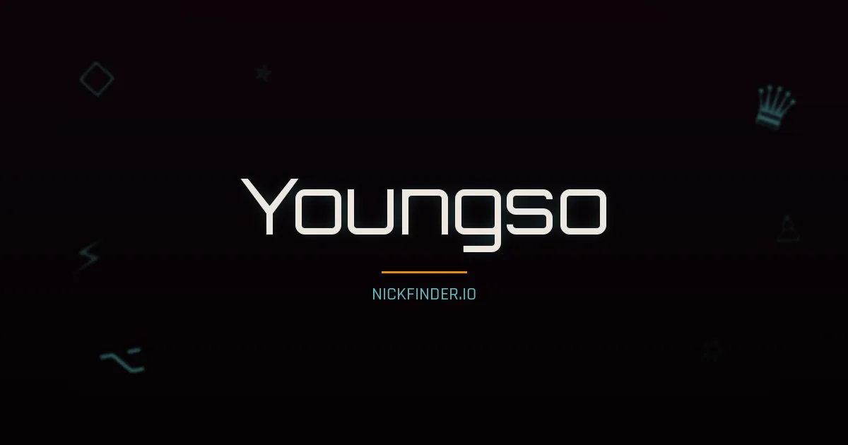 Youngso name meaning Diligent — Korean origin | NickFinder.io