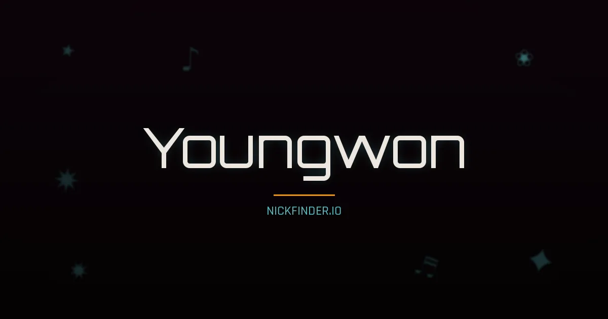 Youngwon name meaning Pure light — Korean origin | NickFinder.io