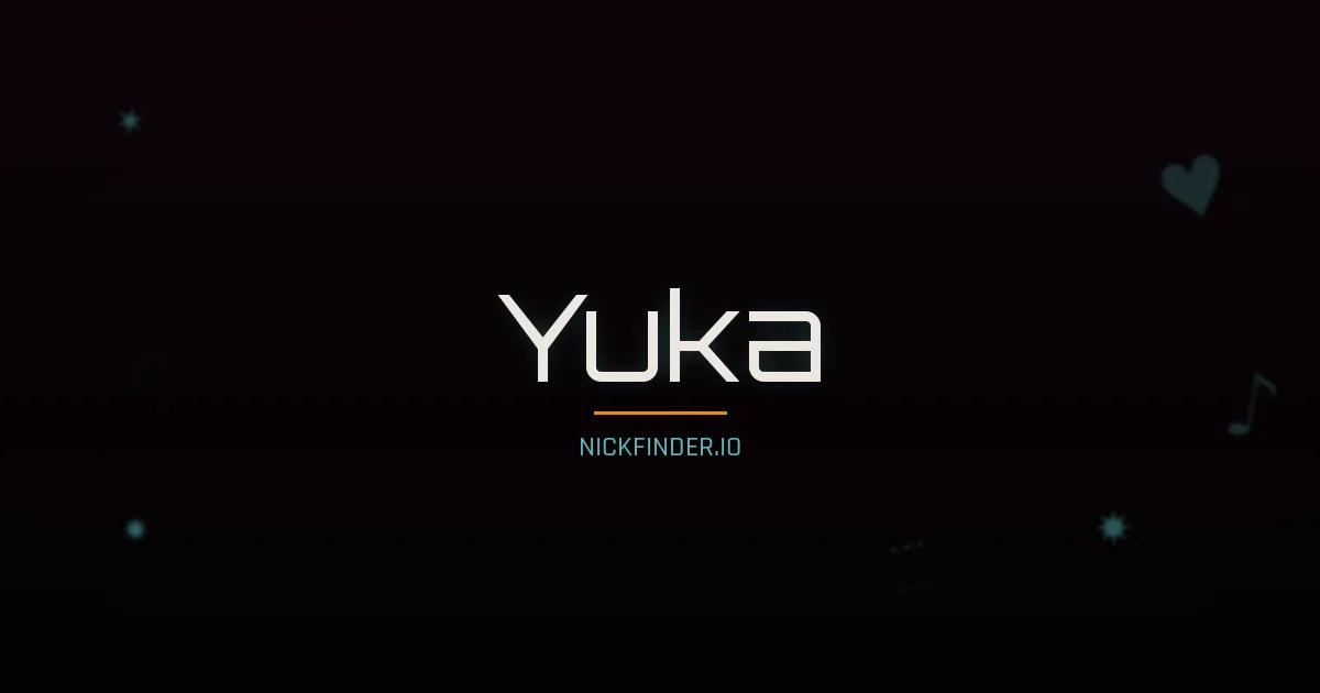 Yuka name meaning Gentle flower — Japanese origin | NickFinder.io