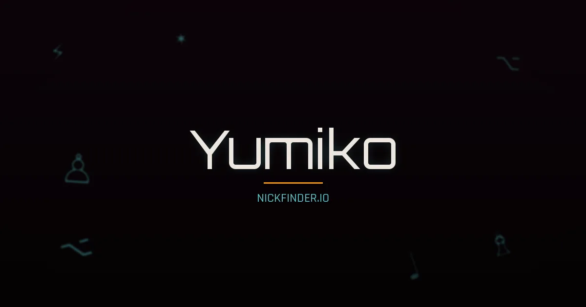Yumiko name meaning Mountain echo — Japanese origin | NickFinder.io