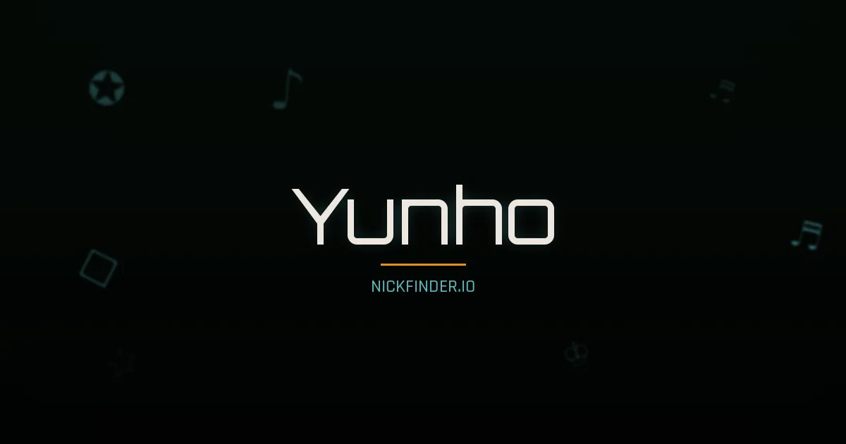 Yunho name meaning Pure light — Korean origin | NickFinder.io