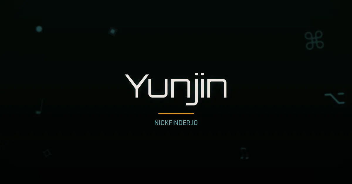Yunjin name meaning Noble heart — Korean origin | NickFinder.io