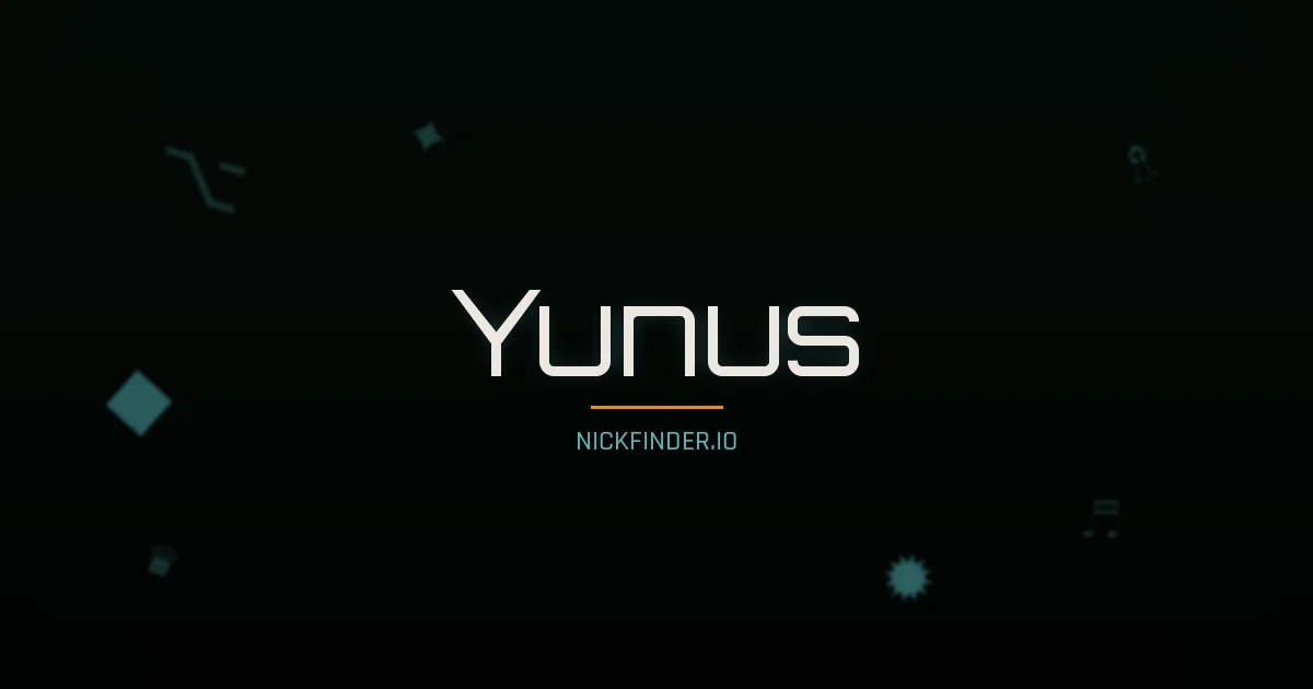 Yunus name meaning Exalted — Arabic origin | NickFinder.io