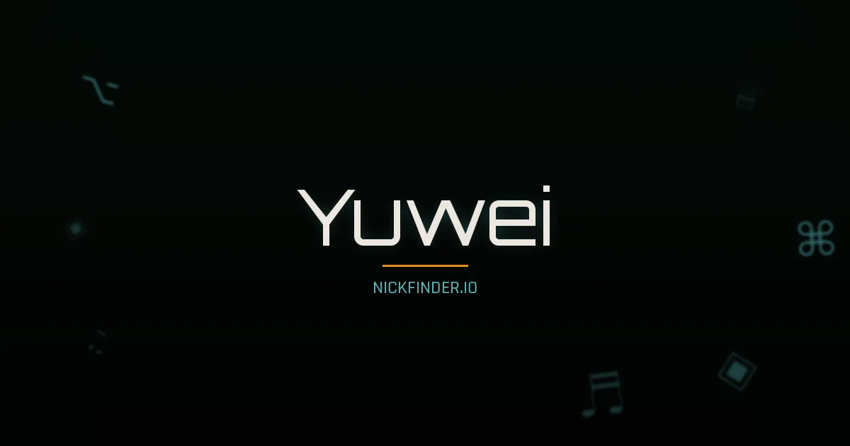 Yuwei name meaning Strong dragon — Chinese origin | NickFinder.io