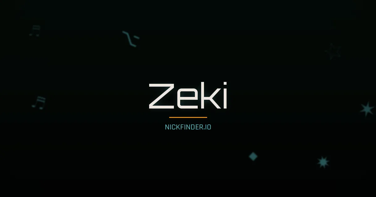 Zeki name meaning Faithful — Turkish origin | NickFinder.io