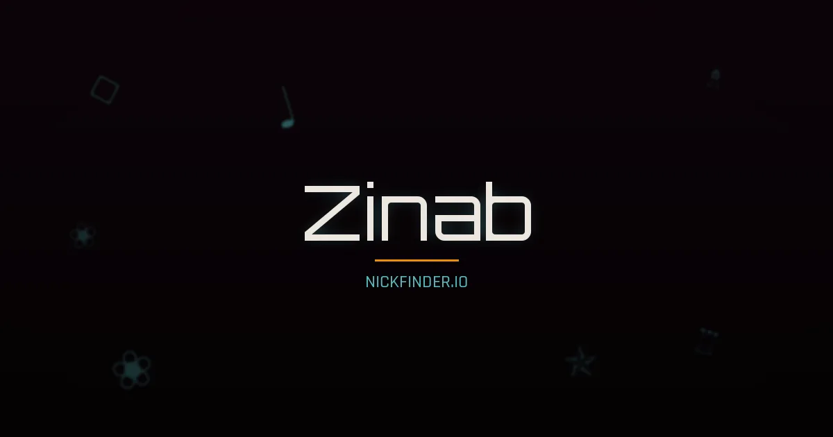 Zinab name meaning Radiant light — Arabic origin | NickFinder.io