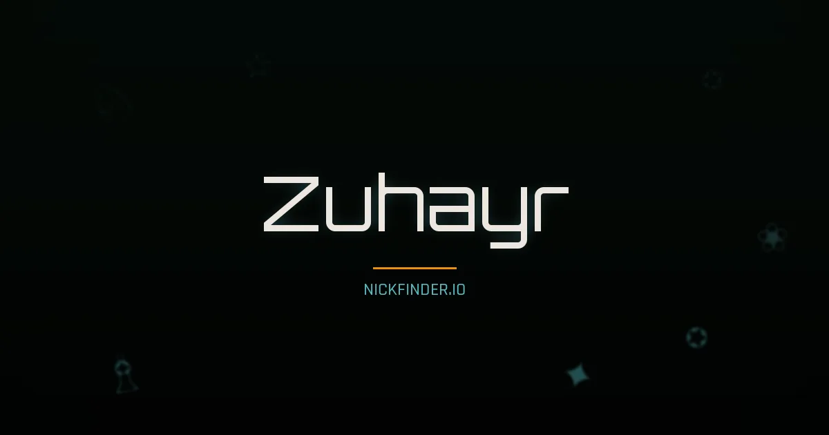 Zuhayr name meaning Honorable — Arabic origin | NickFinder.io