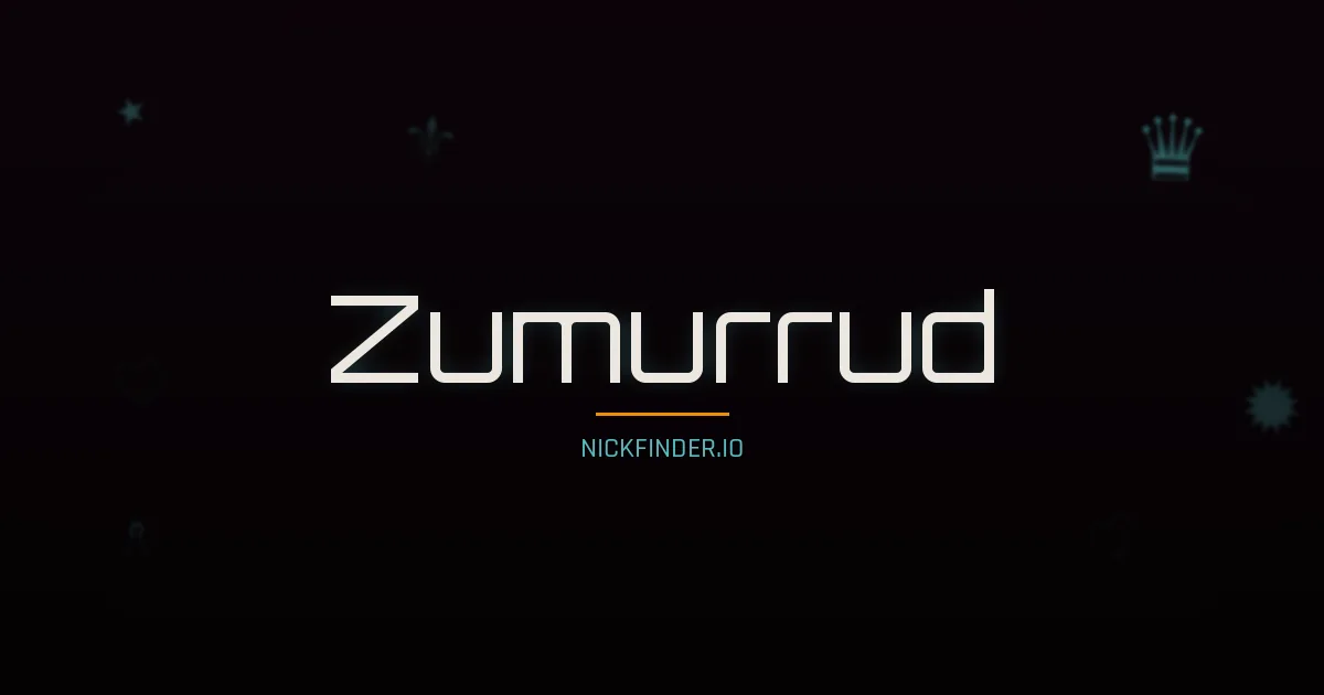 Zumurrud name meaning Radiant light — Arabic origin | NickFinder.io